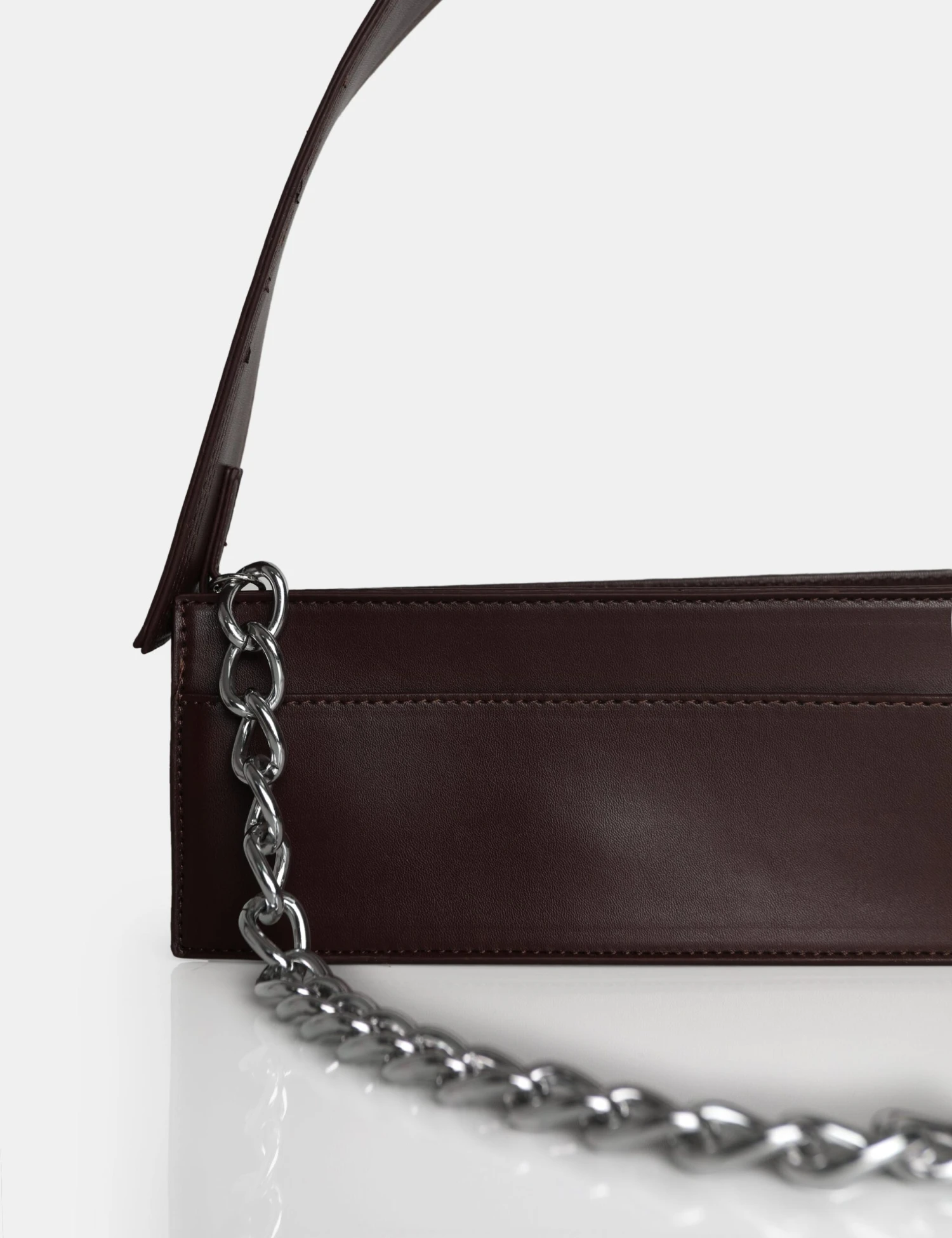 The Koa Chocolate Long Chain Detail Shoulder Bag 5 The Koa Chocolate Long Chain Detail Shoulder Bag - Image 3