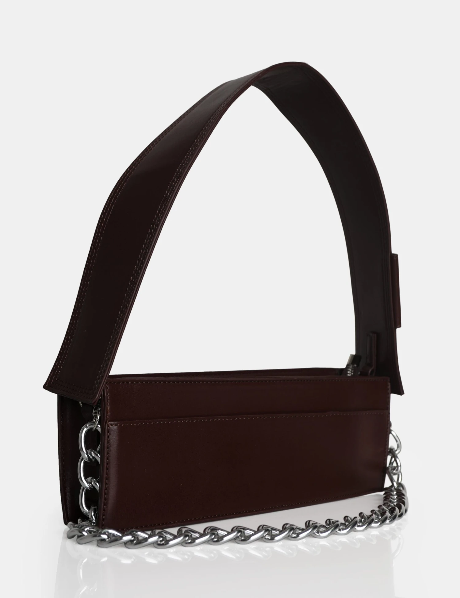 The Koa Chocolate Long Chain Detail Shoulder Bag 4 The Koa Chocolate Long Chain Detail Shoulder Bag - Image 2