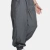 Drawstring Waist Parachute Cargo Trousers Grey -LoafLuxe Shop 771A6967