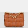 The Brodie Tan Premium Woven Shoulder Bag -LoafLuxe Shop 771A7824copy
