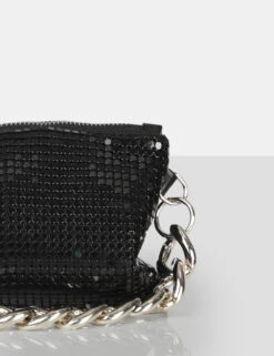 The Lincoln Black Chainmail Mini Grab Bag -LoafLuxe Shop 771A7892