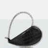 The Zee Black Croc Diamante Love Heart Grab Bag -LoafLuxe Shop 771A9203 c8de5d8c 33ec 4459 90a5 614c00e6799d