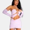 Strappy Cut Away Slinky Dress Lilac -LoafLuxe Shop 771A96101Feb232017copy