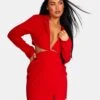 Cut Out Chain Waist Blazer Dress Red -LoafLuxe Shop 771A9640Feb232017copy