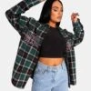 Michigan Slogan Check Shirt Forest Green -LoafLuxe Shop 771A98032Feb232017copy