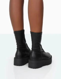 Auden Black PU Chunky Sole Ankle Boots -LoafLuxe Shop 771A9914 78b9876b 80e8 4c18 b735 9fcab3057739