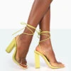 Date-Night Wide Fit Lime Croc Lace Up Clear Perspex Square Toe Heels -LoafLuxe Shop 771A9917