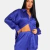 Oversized Satin Shirt Purple -LoafLuxe Shop 771A9935Feb232017copy