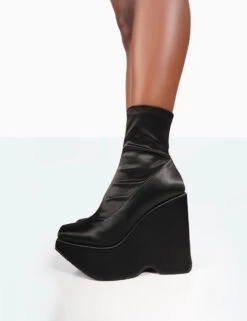 Versus Wide Fit Black Satin Platform Sole Ankle Boots -LoafLuxe Shop 771A9949 92c98e4b 30f8 46e8 8349 38497df2ebd2