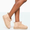 Flurry Beige Faux Suede Ultra Mini Ankle Boots -LoafLuxe Shop 771A9976 b097971b 20ac 4a5c b890 a2125a722574