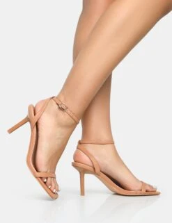 Yara Nude Pu Barely There Mid Stiletto Heels -LoafLuxe Shop 8 a04ad35e d05e 41b6 89a7 73b3c57a0cb2