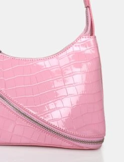 The Alba Pink Croc Bag -LoafLuxe Shop 8 bce650da cdeb 4470 be69 ccce225844db