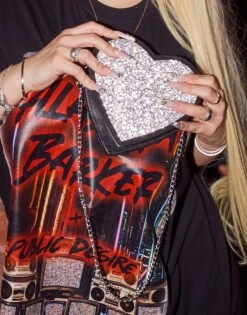 The Phillippa Black PU Diamante Bag -LoafLuxe Shop Alabama x PD Shot 10 1497