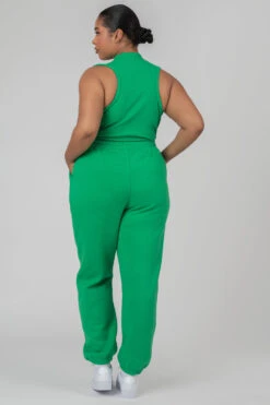Curve 90S Oversized Joggers Green -LoafLuxe Shop CJOG00053