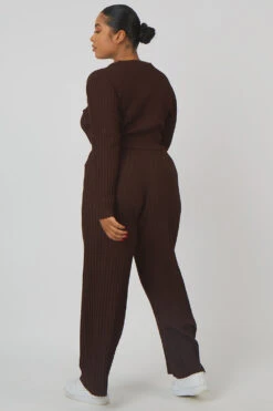 Curve Lace Up Ribbed Knitted Crop Top Chocolate -LoafLuxe Shop CKNI0002 CKNI0001 0628 3addfae6 740d 4be4 8b94 03b0e72b5124