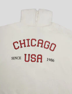 CHIGAGO SLOGAN OVERSIZED HOODIE ECRU -LoafLuxe Shop IMG 0136