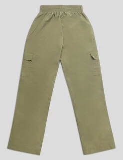 SPLIT HEM CARGO TROUSERS KHAKI -LoafLuxe Shop IMG 0194