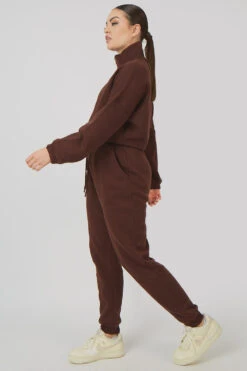 Oversized Fit Seam Front 90S Joggers Chocolate -LoafLuxe Shop MJOG00108 MSWE00068 0238