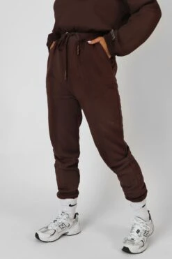 Oversized Fit Seam Front 90S Joggers Chocolate -LoafLuxe Shop MJOG0010copy