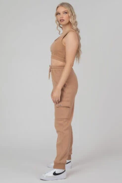 Cargo Joggers Biscuit -LoafLuxe Shop MJOG00132