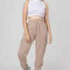 Cargo Joggers Light Taupe -LoafLuxe Shop MJOG0014 1