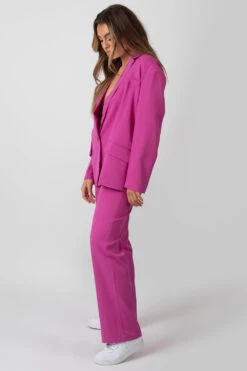 Oversized Dad Blazer Pink -LoafLuxe Shop MOUT0046 2