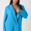 Oversized Blazer Blue -LoafLuxe Shop MOUT00615