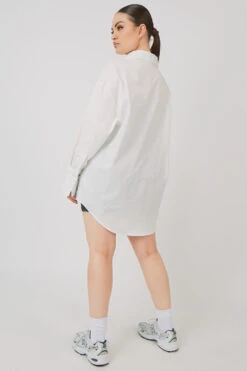 Oversized Poplin Shirt White -LoafLuxe Shop MSHI00098 3907
