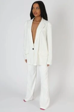 Oversized Dad Blazer White -LoafLuxe Shop StudioSession 700 2copy