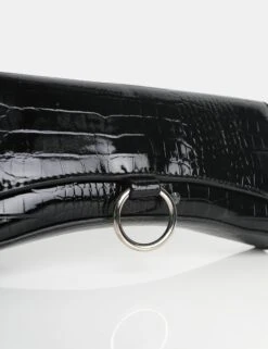 The Kemi Black Arched Crossbody Mini Handbag -LoafLuxe Shop black3 387838a7 ba30 4b88 8224 d369e00c697c