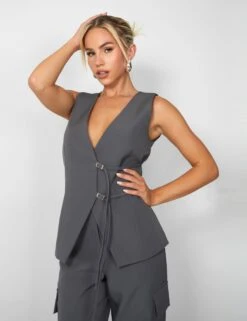 Public Desire Kaiia Wide Leg Cargo Trousers In Charcoal Grey 16 Public Desire Kaiia Wide Leg Cargo Trousers In Charcoal Grey -LoafLuxe Shop casey03.084422copy