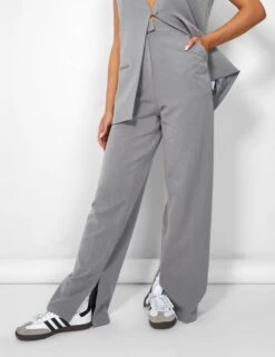 Kaiia Tailored Trousers Grey -LoafLuxe Shop casey03.084935copy