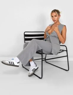 Kaiia Tailored Trousers Grey -LoafLuxe Shop casey03.084966copy