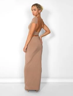 Kaiia Slinky Maxi Skirt Co-ord In Taupe -LoafLuxe Shop casey03.085064 872395ba f765 491a aa5f e47eb8423e19