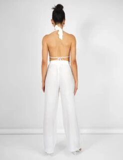 Crinkle Elasticated Waist Wide Leg Trousers White 11 Crinkle Elasticated Waist Wide Leg Trousers White -LoafLuxe Shop kaiia02.050445 1383f99d d6b6 4640 bcf5 c542ac769cae