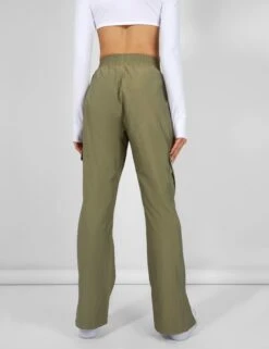 SPLIT HEM CARGO TROUSERS KHAKI -LoafLuxe Shop kaiia02.050499