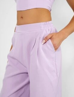 Tailored Wide Leg Trousers Lilac -LoafLuxe Shop kaiia02.050694copy