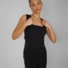 Tailored Square Neck Top Black -LoafLuxe Shop kaiia02.052882