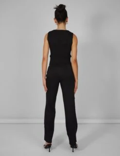 Tailored Extreme High Waisted Slim Leg Trousers Black 9 Tailored Extreme High Waisted Slim Leg Trousers Black -LoafLuxe Shop kaiia02.052919