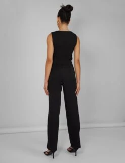Tailored Extreme High Waisted Slim Leg Trousers Black 8 Tailored Extreme High Waisted Slim Leg Trousers Black -LoafLuxe Shop kaiia02.052936