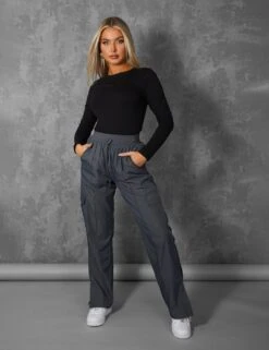 FITTED LONG SLEEVE T-SHIRT BLACK -LoafLuxe Shop kaiiajan000722Jan262023copy