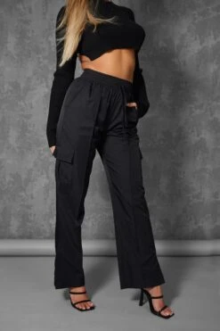 Open Chain Back Knitted Crop Top Black -LoafLuxe Shop kaiiajan0176Jan262023