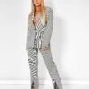 Houndstooth Blazer -LoafLuxe Shop kaiiajan202300073