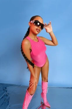 Essential Bodysuit Pink -LoafLuxe Shop kaiiaxpd 813