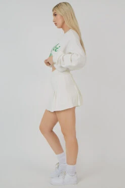 Tennis Skirt White -LoafLuxe Shop mski00098 1512