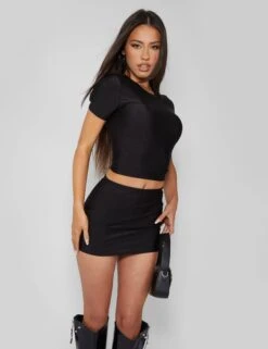 Second Skin Mini Skirt Black -LoafLuxe Shop pdc21.034127Mar212023copy