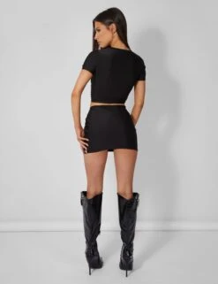 Second Skin Short Sleeve Fitted T-shirt Black -LoafLuxe Shop pdc21.034141Mar212023copy