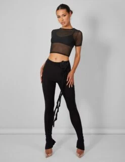 Mesh Fitted T-Shirt Black -LoafLuxe Shop pdc21.034762Mar212023copy