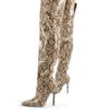 Rita Snakeskin Stiletto Heeled Over The Knee Boots -LoafLuxe Shop rita snake pu 3